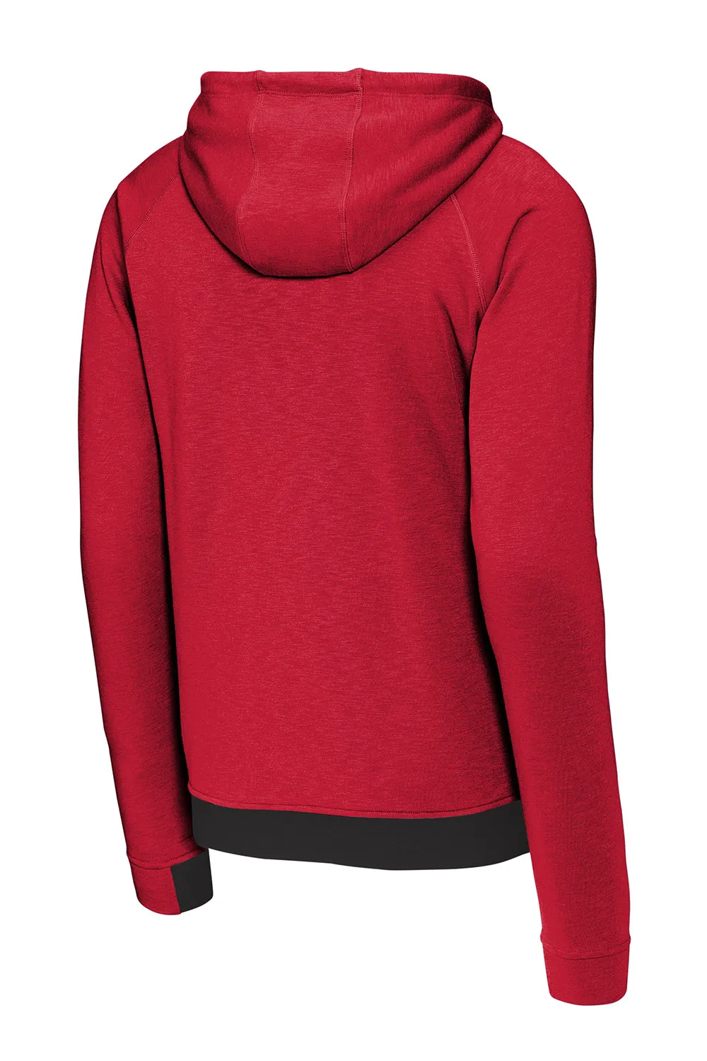 Sport-Tek Herren Strive PosiCharge Kapuzenpullover mit Kangaroo-Tasche - Tiefrot