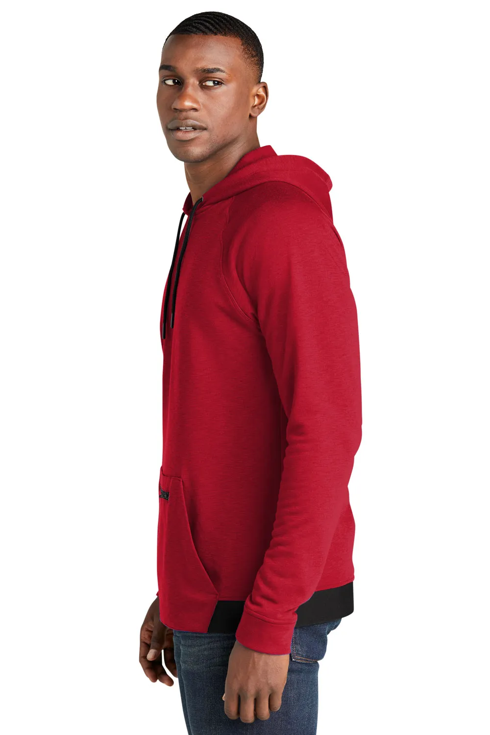 Sport-Tek Herren Strive PosiCharge Kapuzenpullover mit Kangaroo-Tasche - Tiefrot