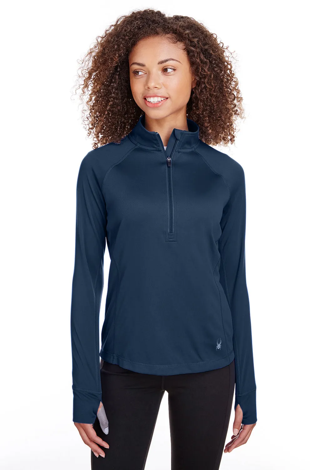 Spyder Damen Freestyle 1/4-Zip Sweatshirt - Frontier Blau
