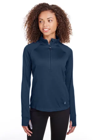 Spyder Damen Freestyle 1/4-Zip Sweatshirt - Frontier Blau