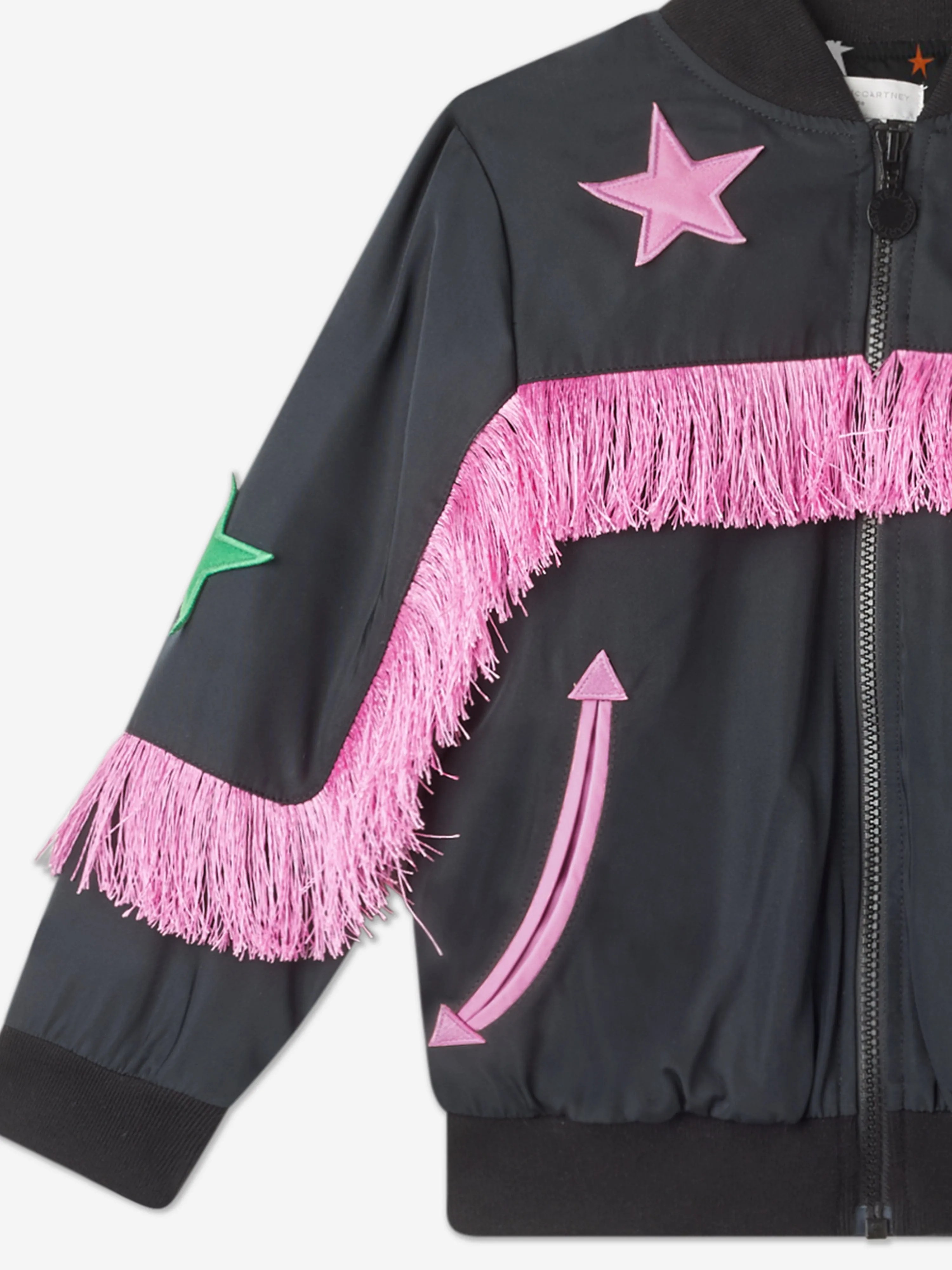 Stella McCartney Mädchen Cowgirl Jacke in Schwarz