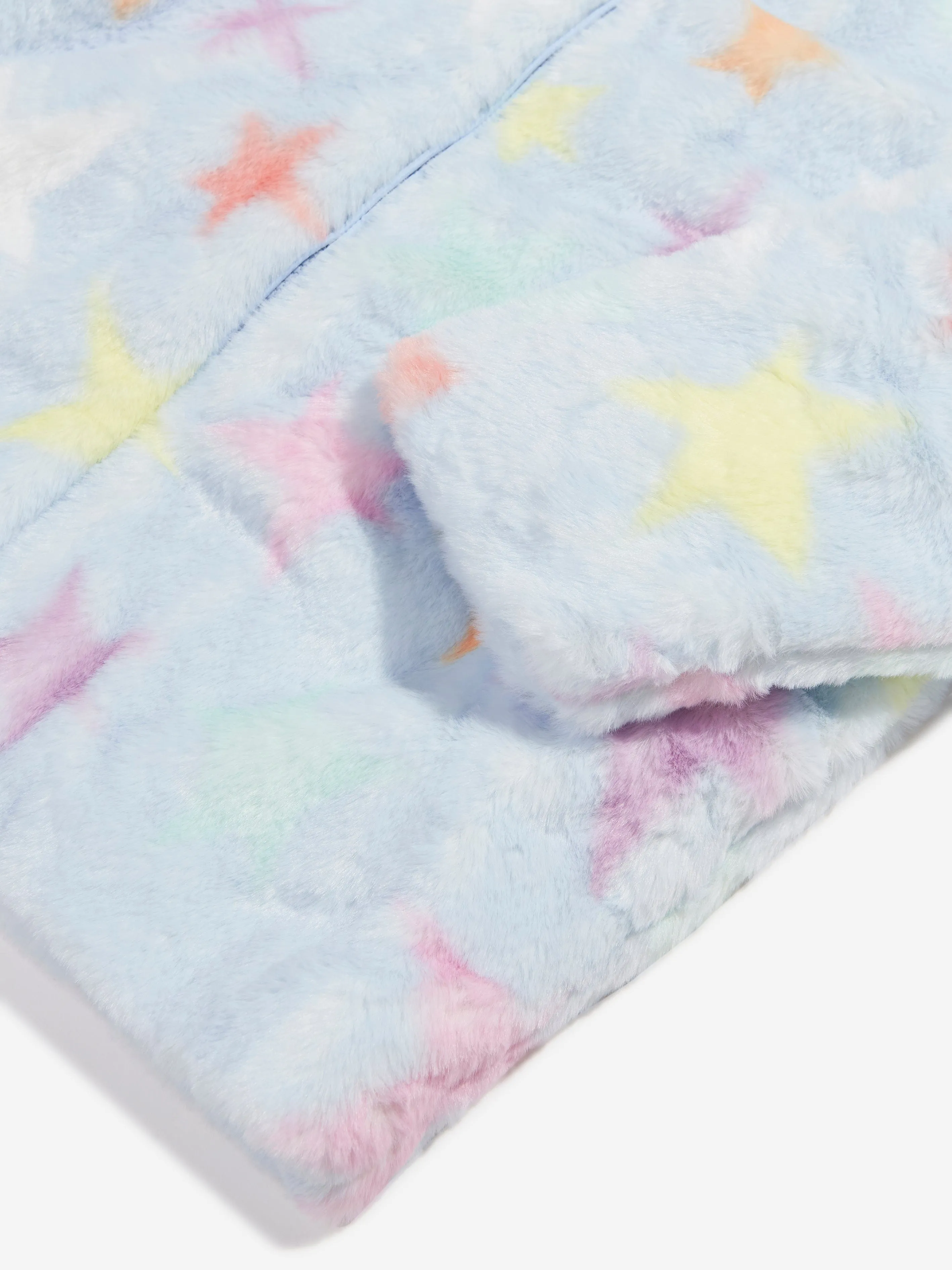 Stella McCartney Mädchen Kunstpelzmantel in Blau