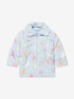 Stella McCartney Mädchen Kunstpelzmantel in Blau
