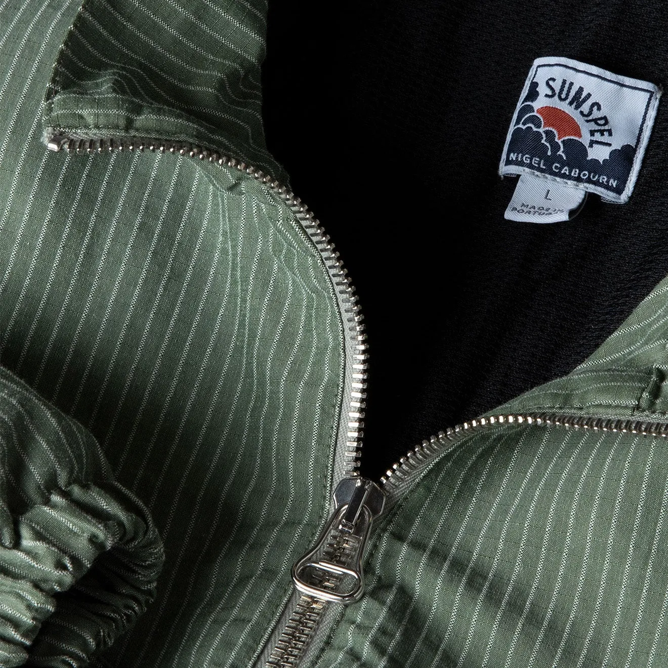 Sunspel x Nigel Cabourn Ripstop Army Jacket Armeegrün