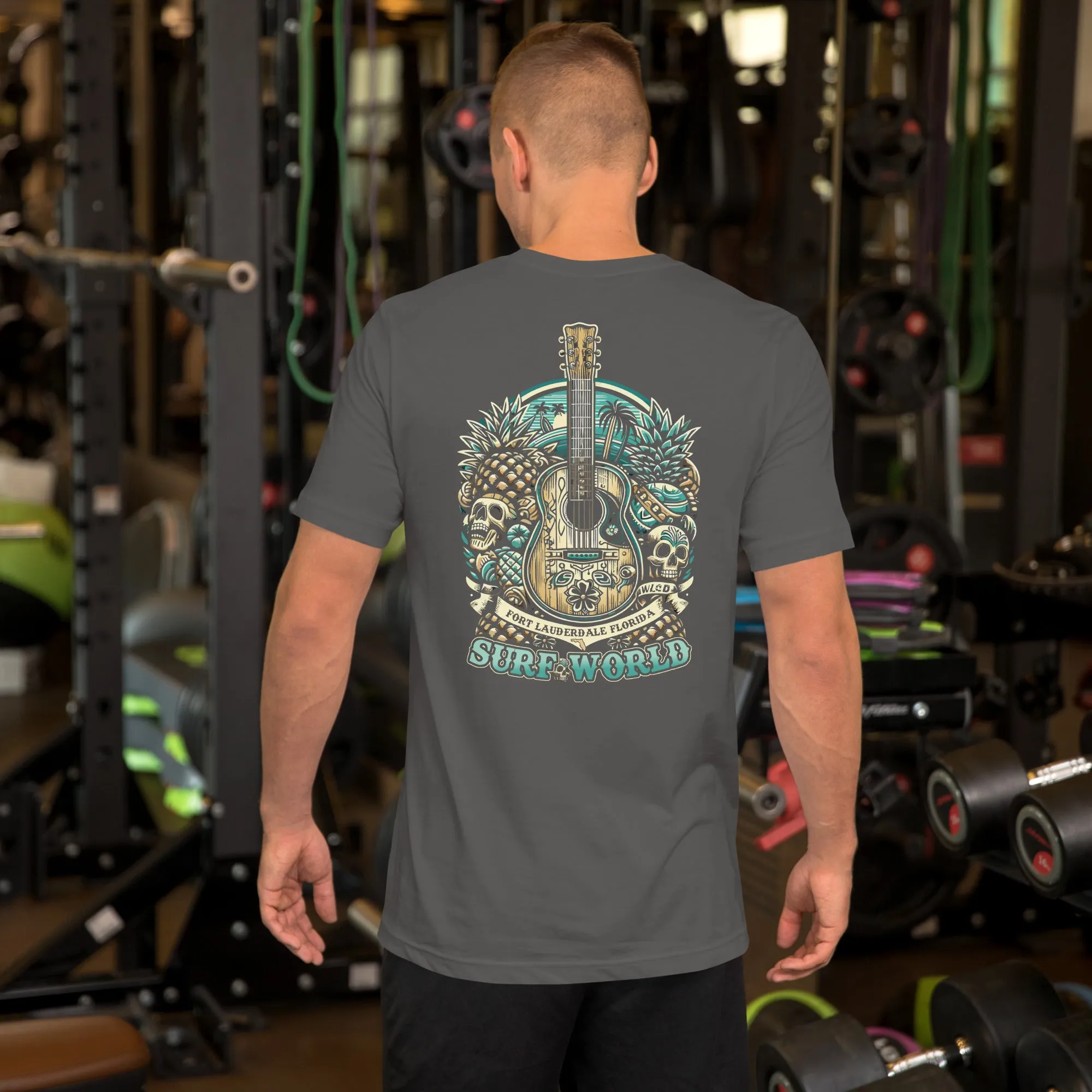 Surf World Pickin Strings Ukulele T-Shirt