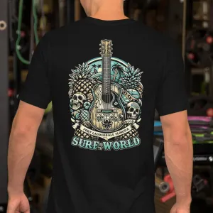 Surf World Pickin Strings Ukulele T-Shirt