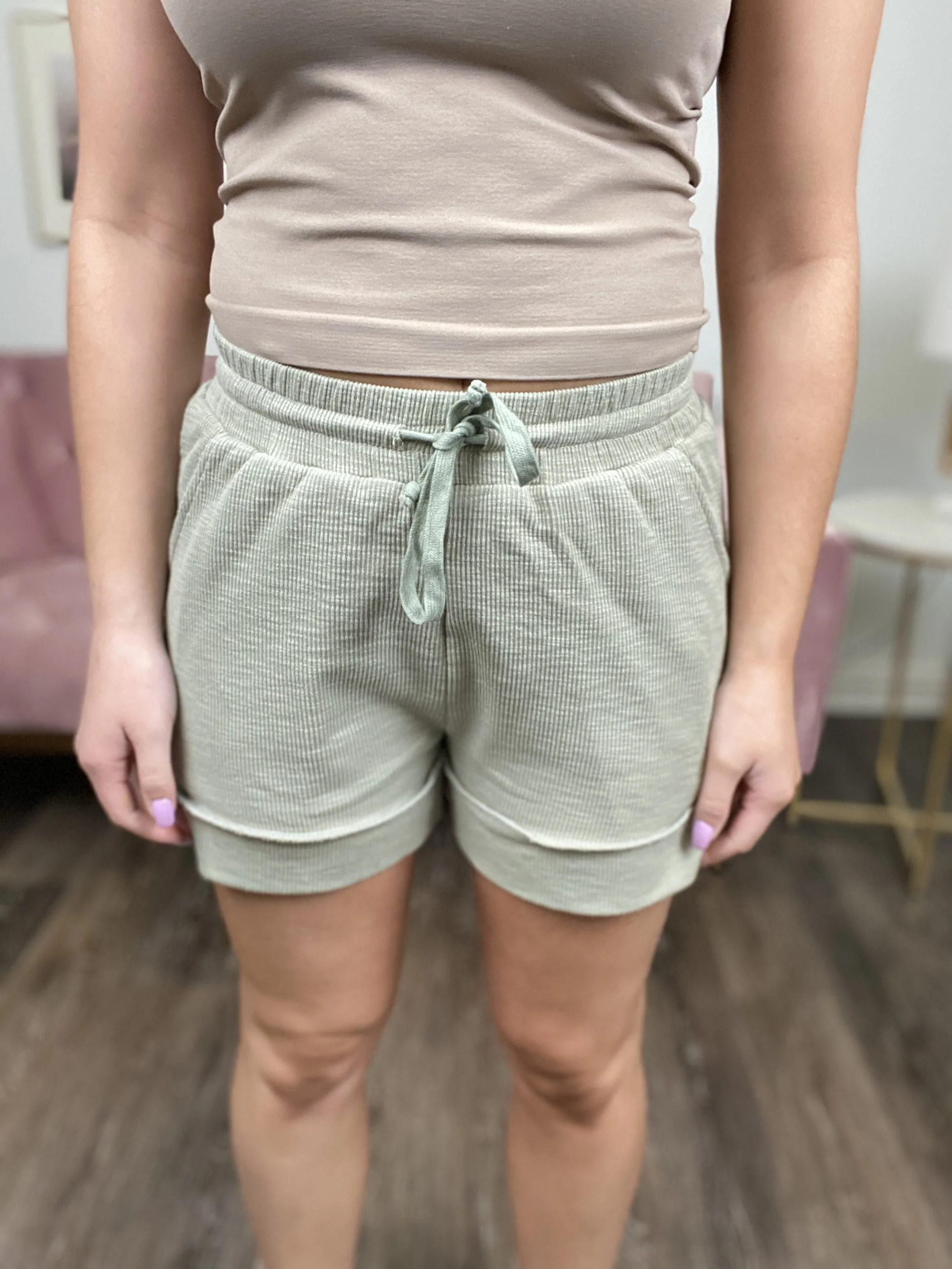 Sweet Nothings Damen Lounge-Shorts mit Struktur
