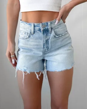 Tana High Rise Vintage-Denim-Shorts