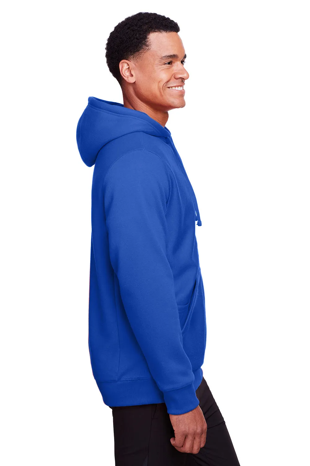 Team 365 Herren Zone HydroSport Fleece wasserabweisender Full-Zip Kapuzenpullover Hoodie mit Taschen - Königsblau