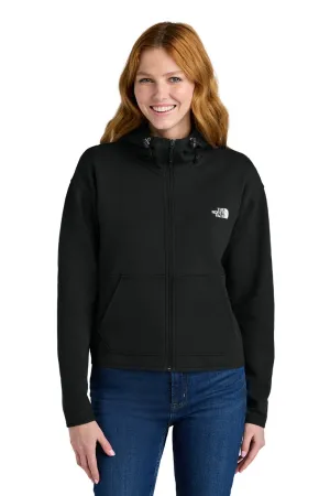 The North Face Damen Double Knit Full Zip Kapuzenpullover mit Taschen - Schwarz