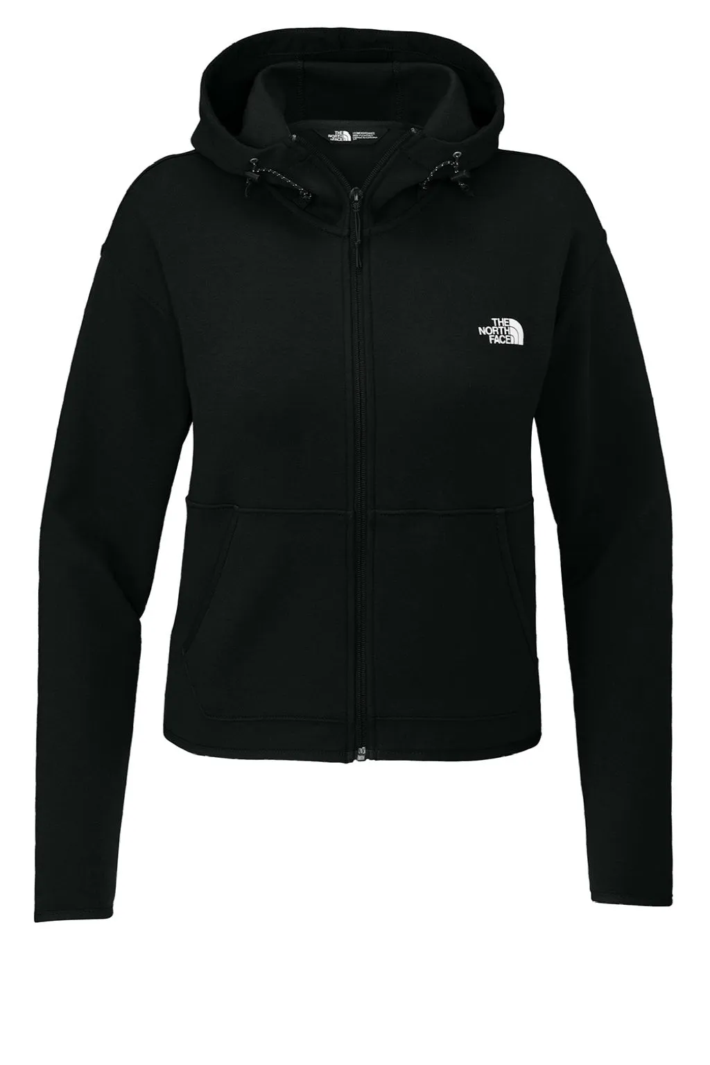 The North Face Damen Double Knit Full Zip Kapuzenpullover mit Taschen - Schwarz