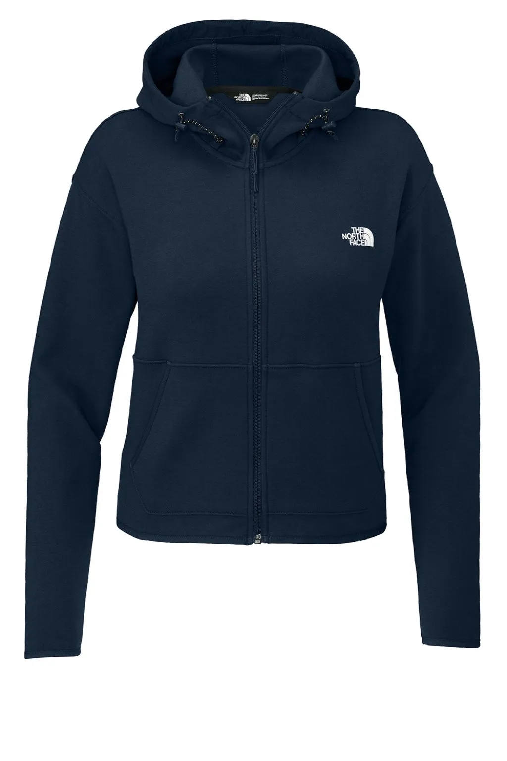The North Face Damen Double Knit Full Zip Kapuzenpullover mit Taschen - Summit Navy Blau