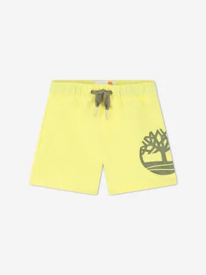 Timberland Baby Jungen Logo Print Badehose in Gelb