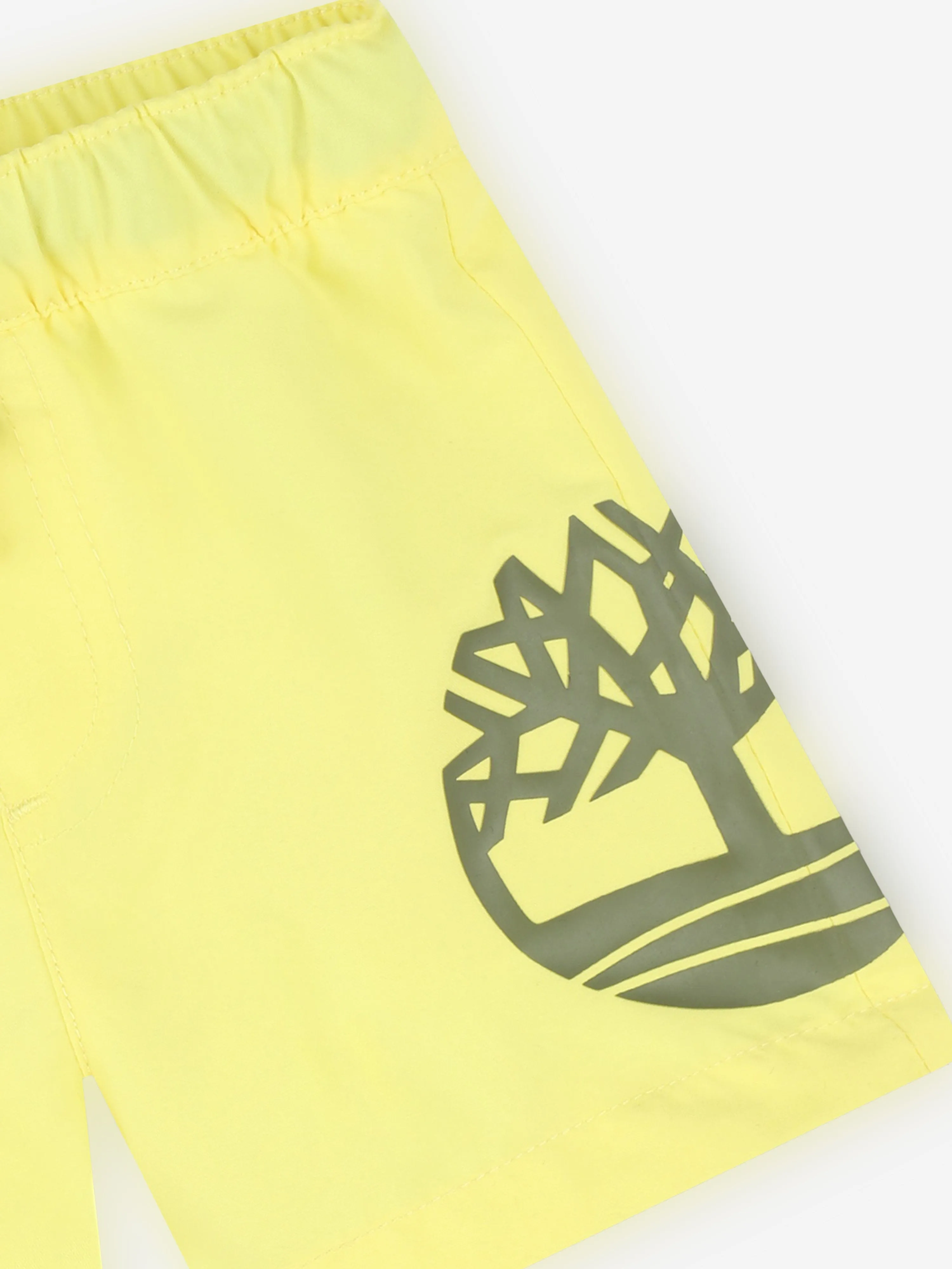 Timberland Baby Jungen Logo Print Badehose in Gelb