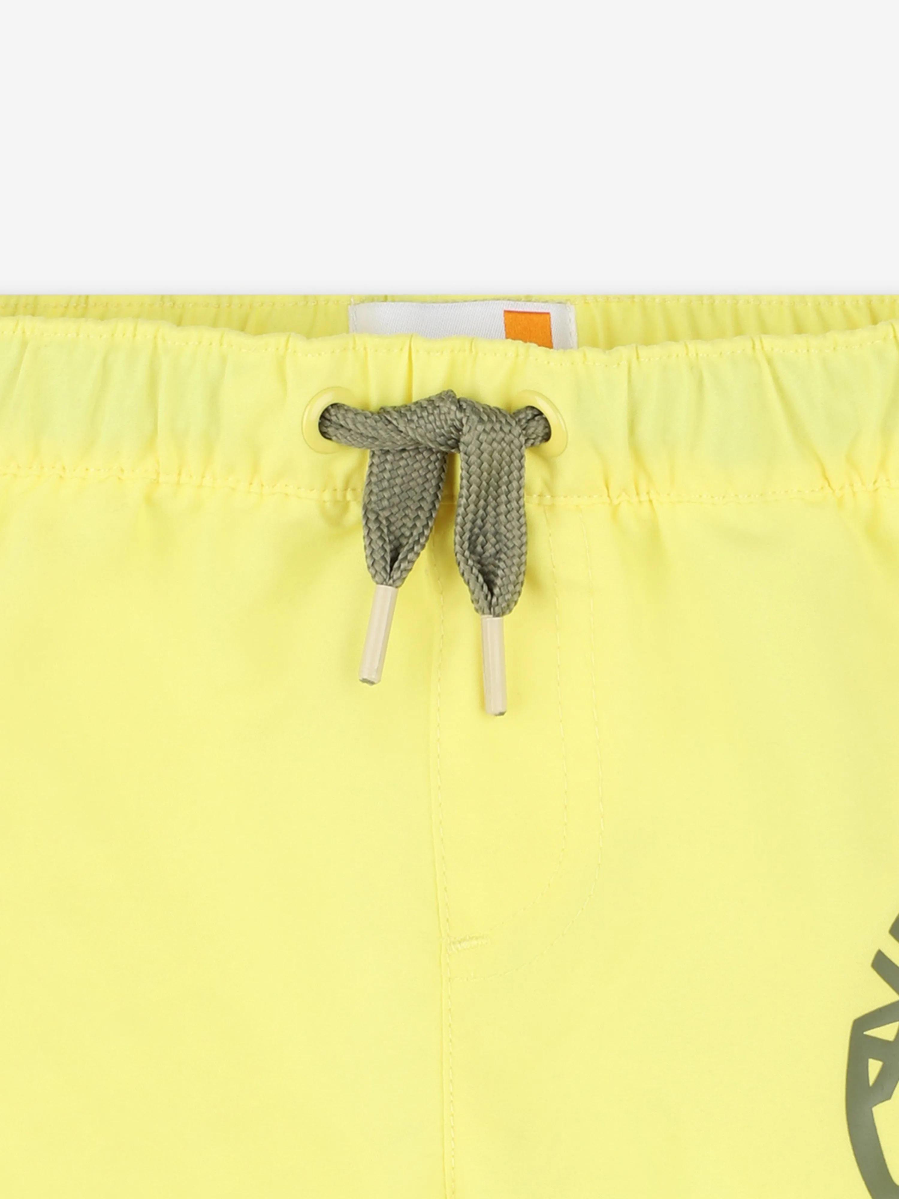 Timberland Baby Jungen Logo Print Badehose in Gelb