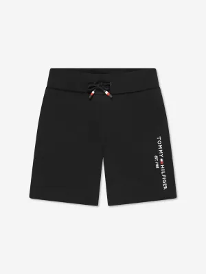 Tommy Hilfiger Jungen Essential Sweatshorts in Schwarz