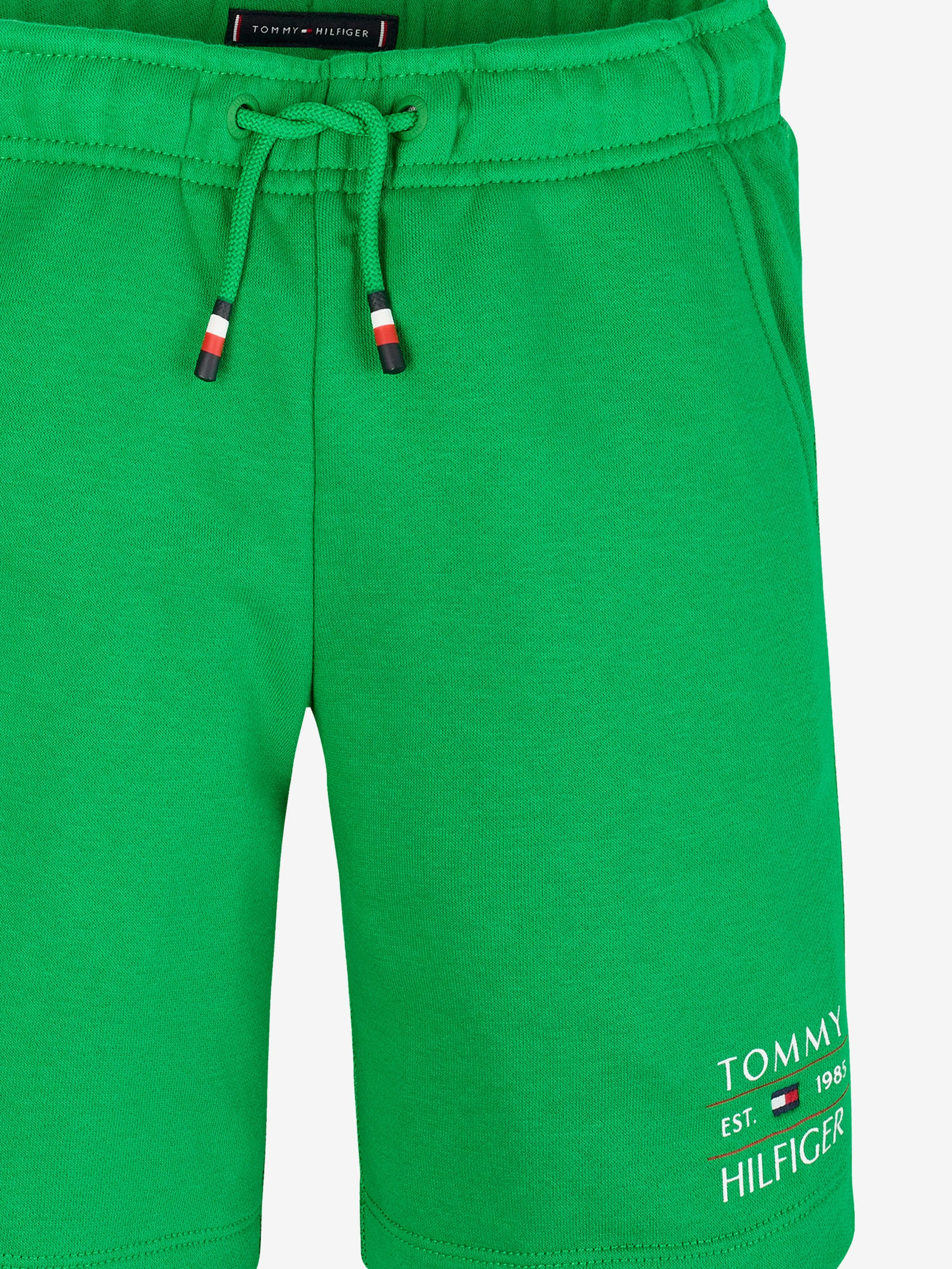 Tommy Hilfiger Jungen Flag Sweat Shorts in Grün