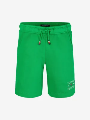 Tommy Hilfiger Jungen Flag Sweat Shorts in Grün
