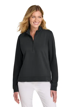 TravisMathew Damen Coveside Knitterfreies 1/4-Zip Sweatshirt - Schwarz