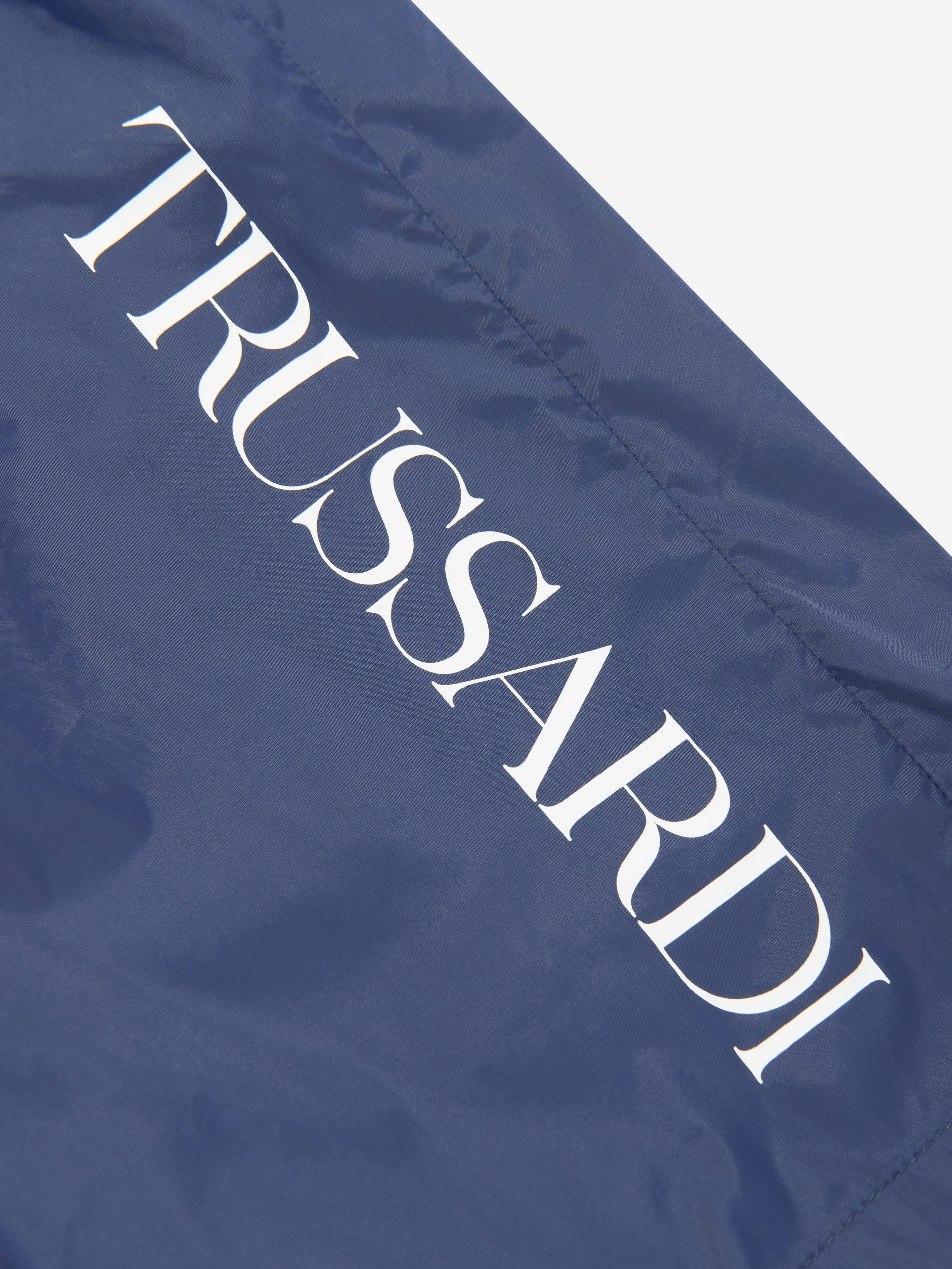 Trussardi Boys Zakery Logo Badeshorts in Marineblau