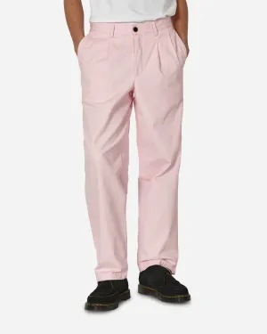 Twill-Doppelfaltenhose Pink
