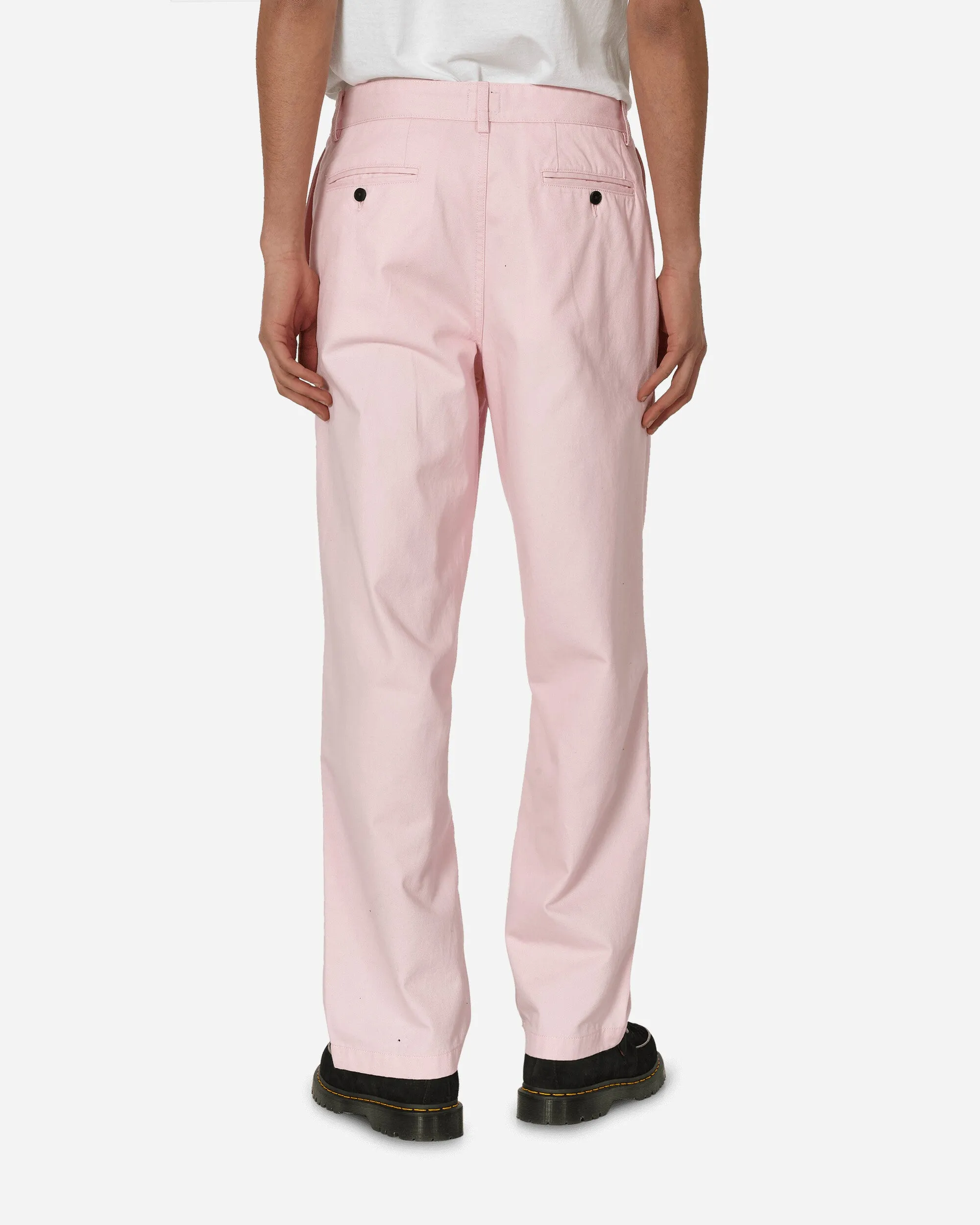 Twill-Doppelfaltenhose Pink