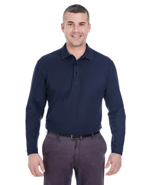 UltraClub 8542 Langarm Flüster-Piqué-Polo für Erwachsene