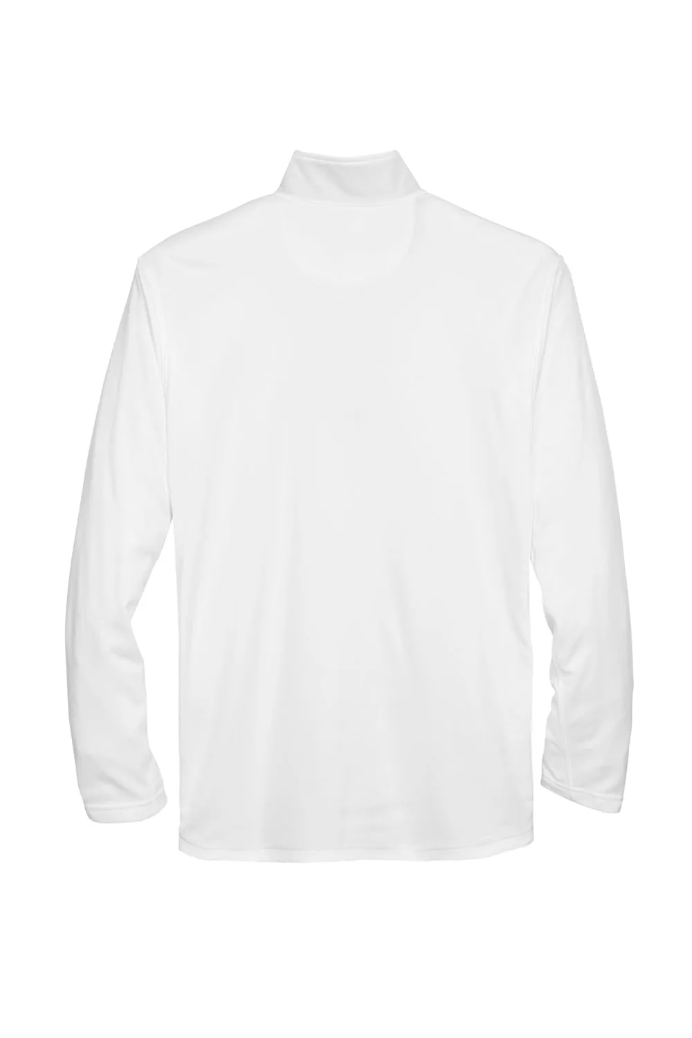 UltraClub Herren Cool & Dry Feuchtigkeitstransportierendes 1/4-Zip Sweatshirt mit Tasche - Weiß