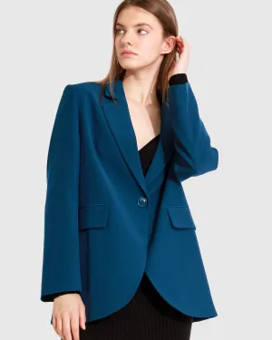 Unchained Heart Blazer - Dunkles Petrol