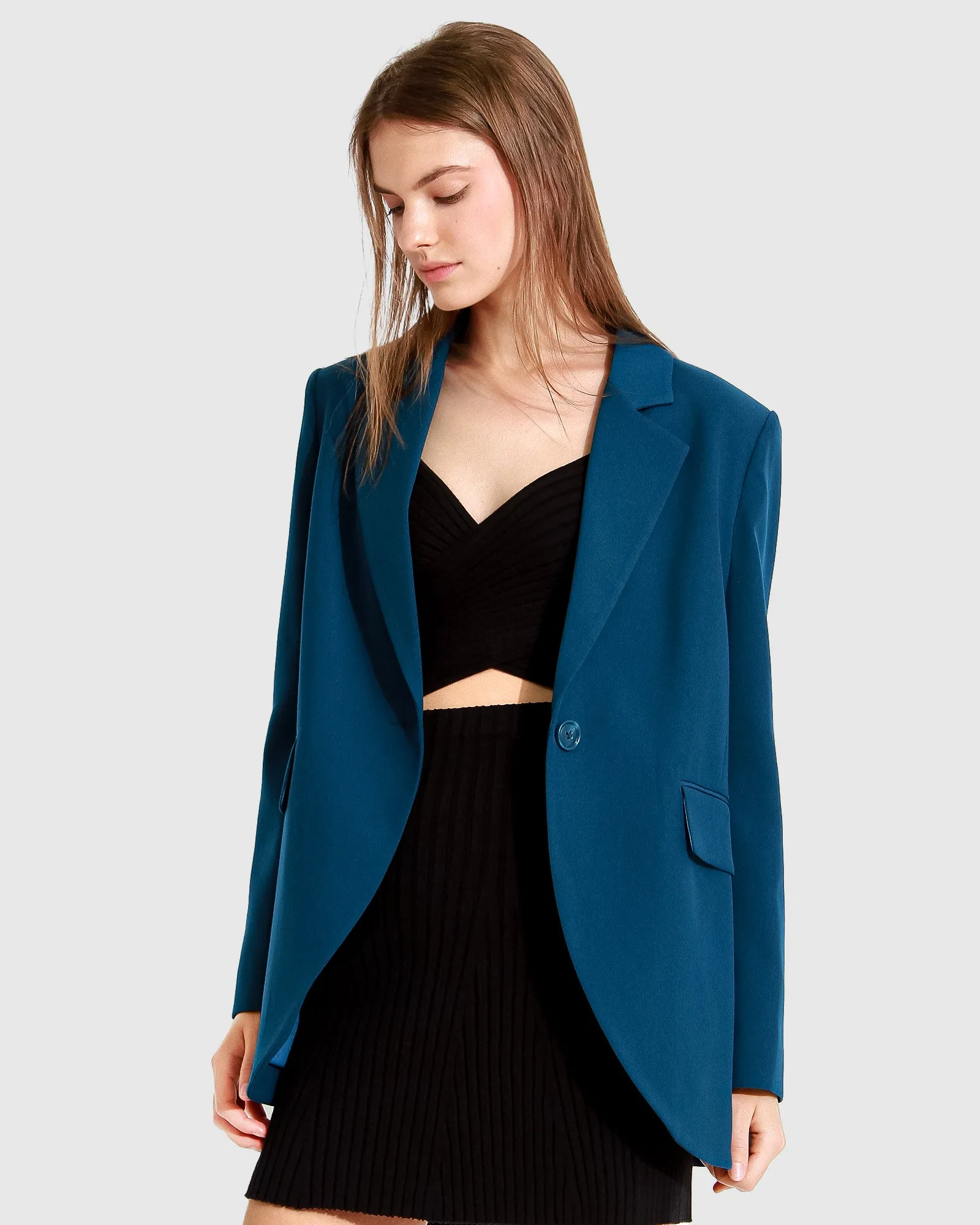 Unchained Heart Blazer - Dunkles Petrol