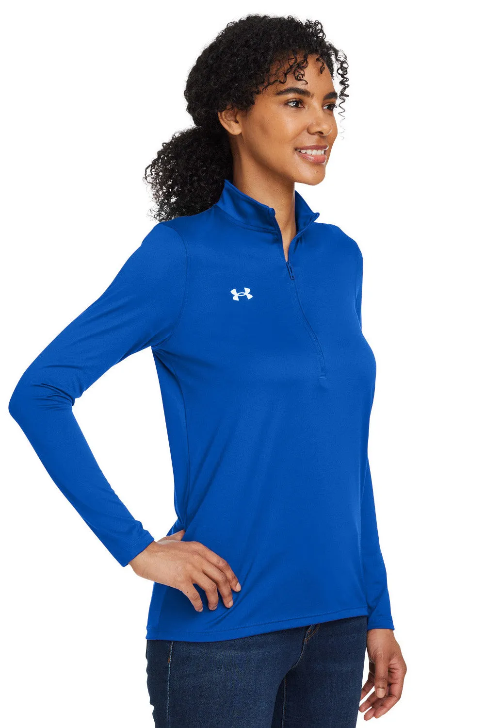 Under Armour Damen Team Tech Feuchtigkeitstransportierendes 1/4-Zip Sweatshirt - Königsblau
