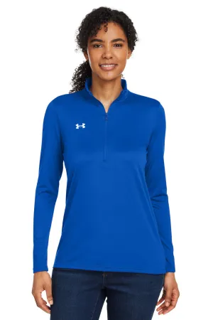 Under Armour Damen Team Tech Feuchtigkeitstransportierendes 1/4-Zip Sweatshirt - Königsblau