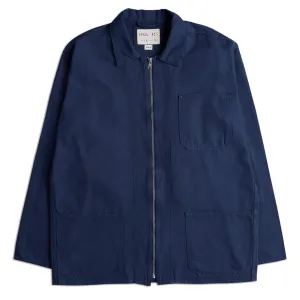 Uskees Reißverschluss-Jacke Mit Front-Zipper Mitternachtsblau
