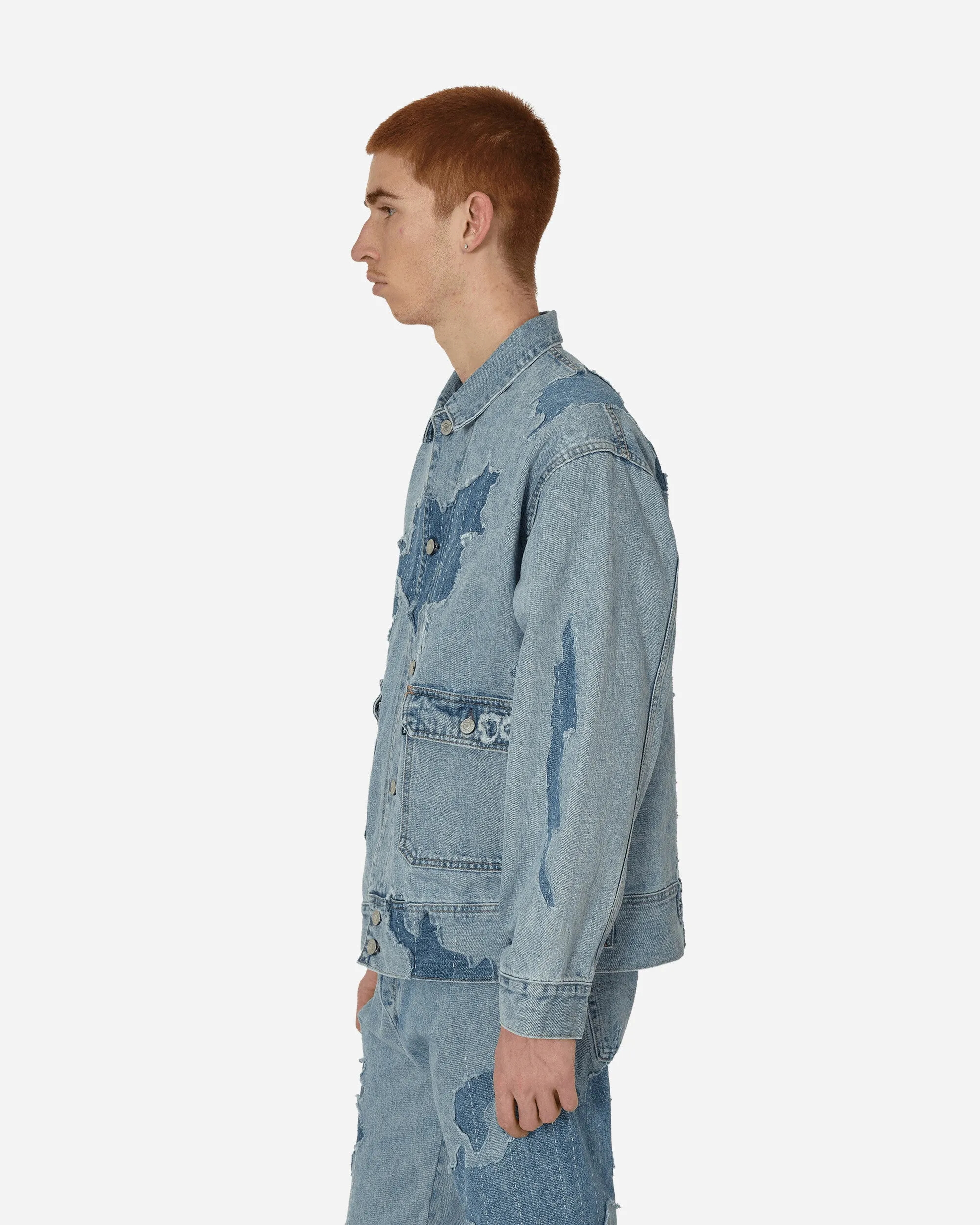 Utility Trucker Jacket Blau
