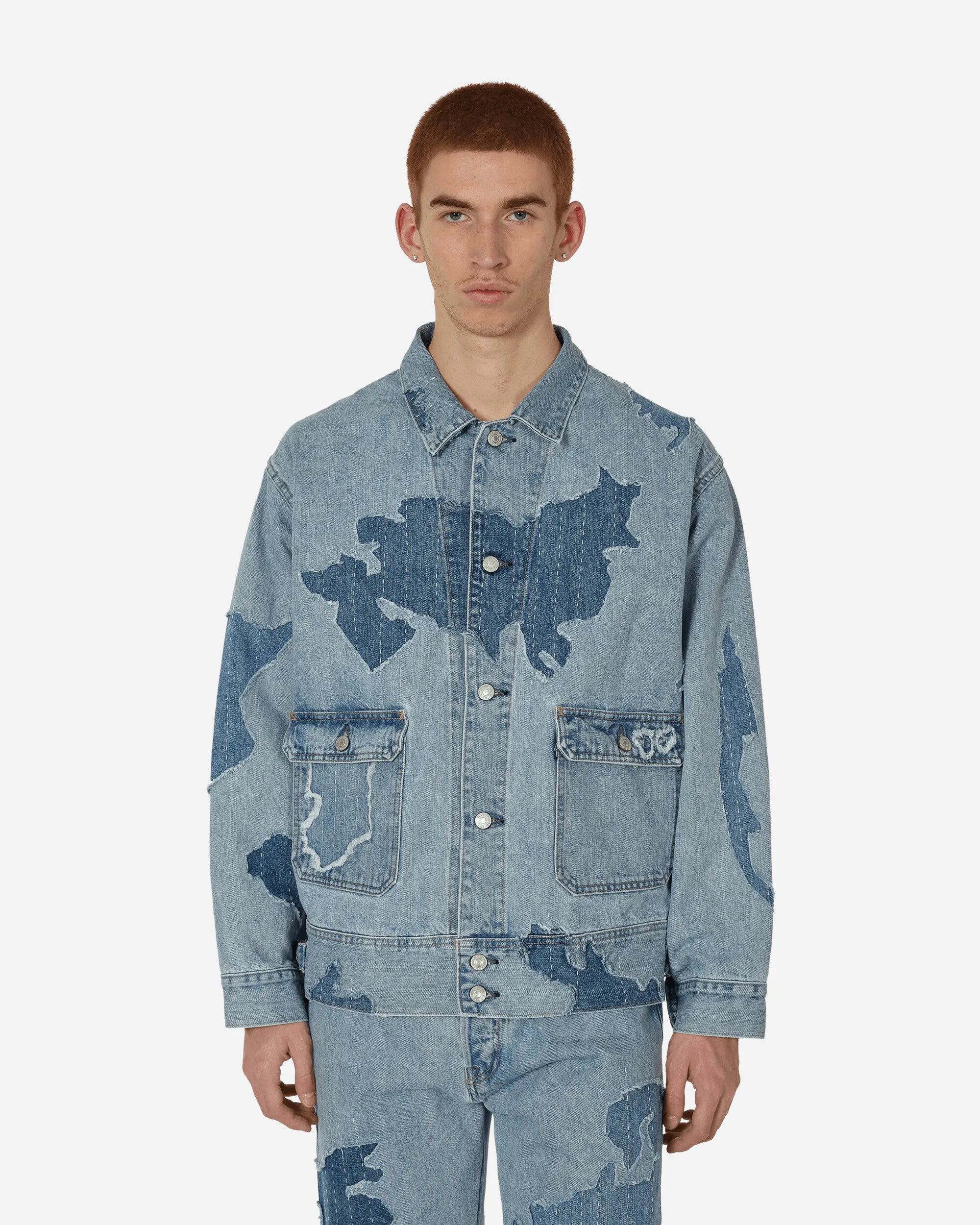 Utility Trucker Jacket Blau