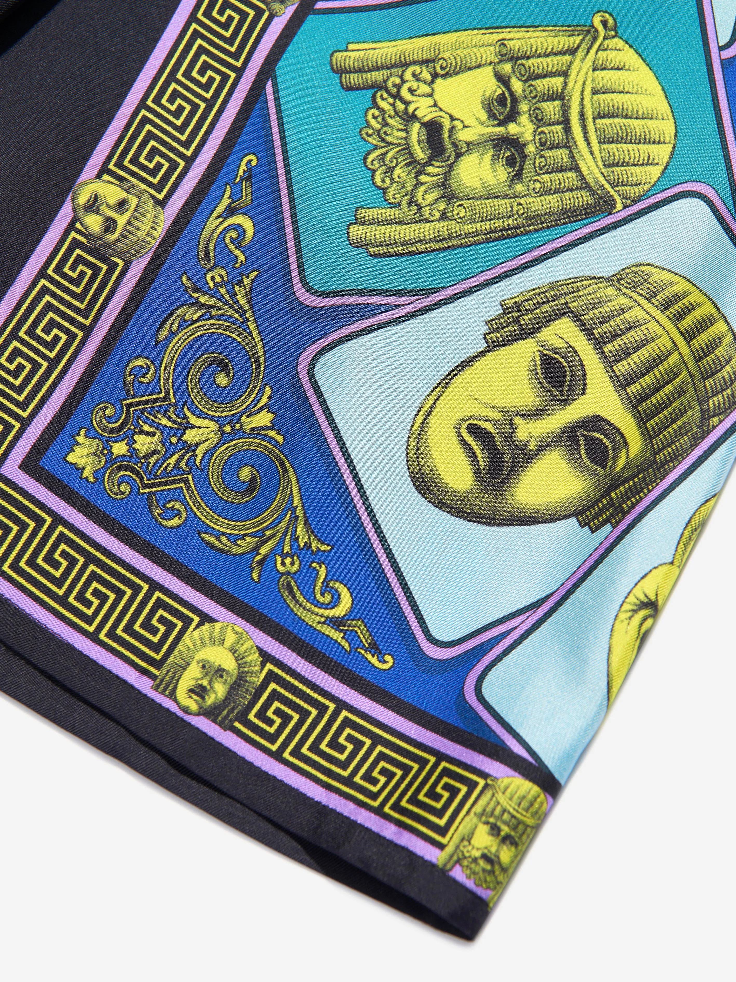 Versace Boys Maschere Seiden Shorts in Grün