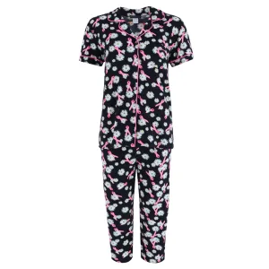 Damen Daisy Pink Ribbon Capri-Set