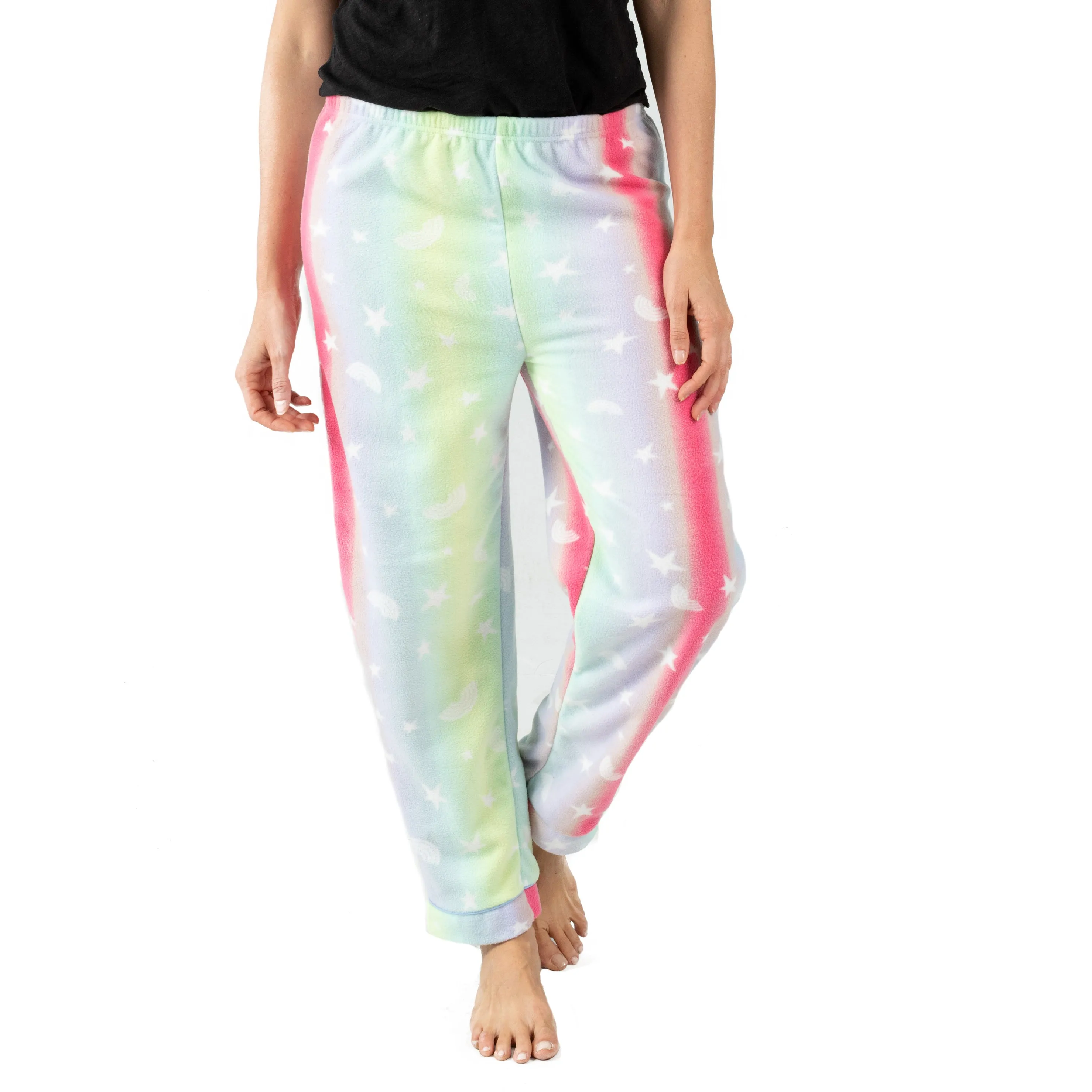 Damen Flanell Schlafanzughose mit Sternen