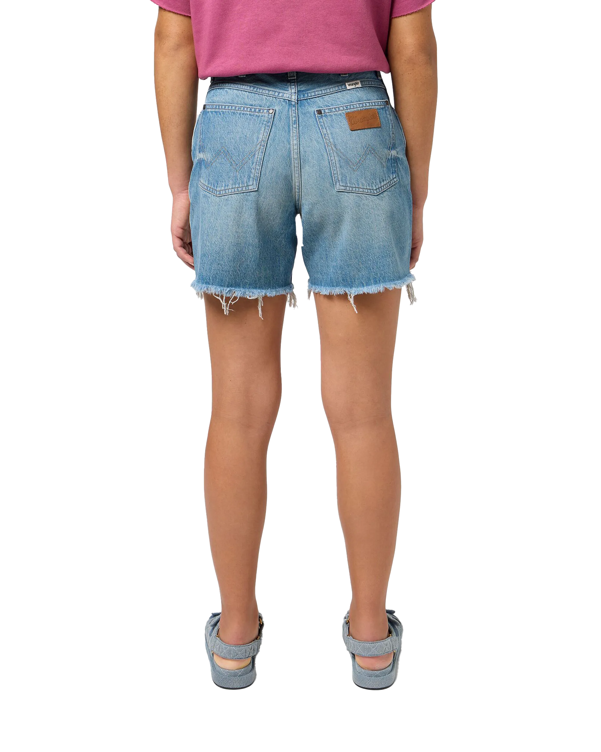 Wrangler Kleidung Cowboy Denim Shorts in Leaving Town